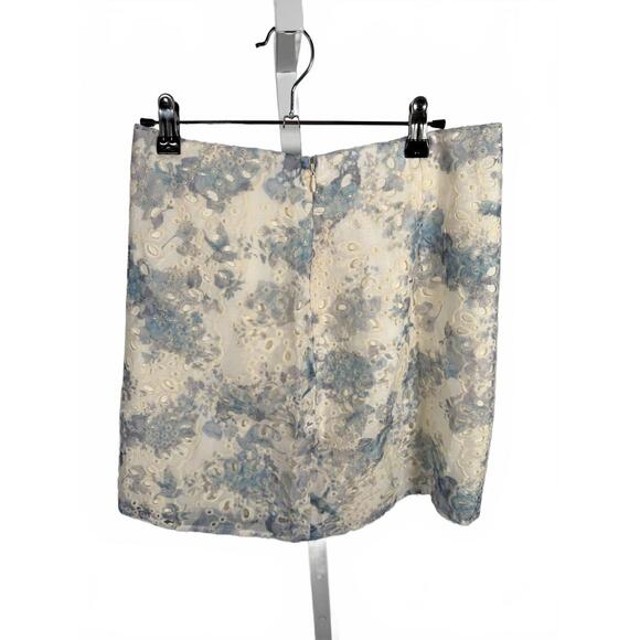 Lulus Positively Beloved Ivory Floral Embroidered Mini Skirt - XL - Picture 3 of 8